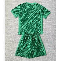 Camiseta Brasil Portero Primera Equipación Replica Copa America 2024 para niños mangas cortas (+ Pantalones cortos)
